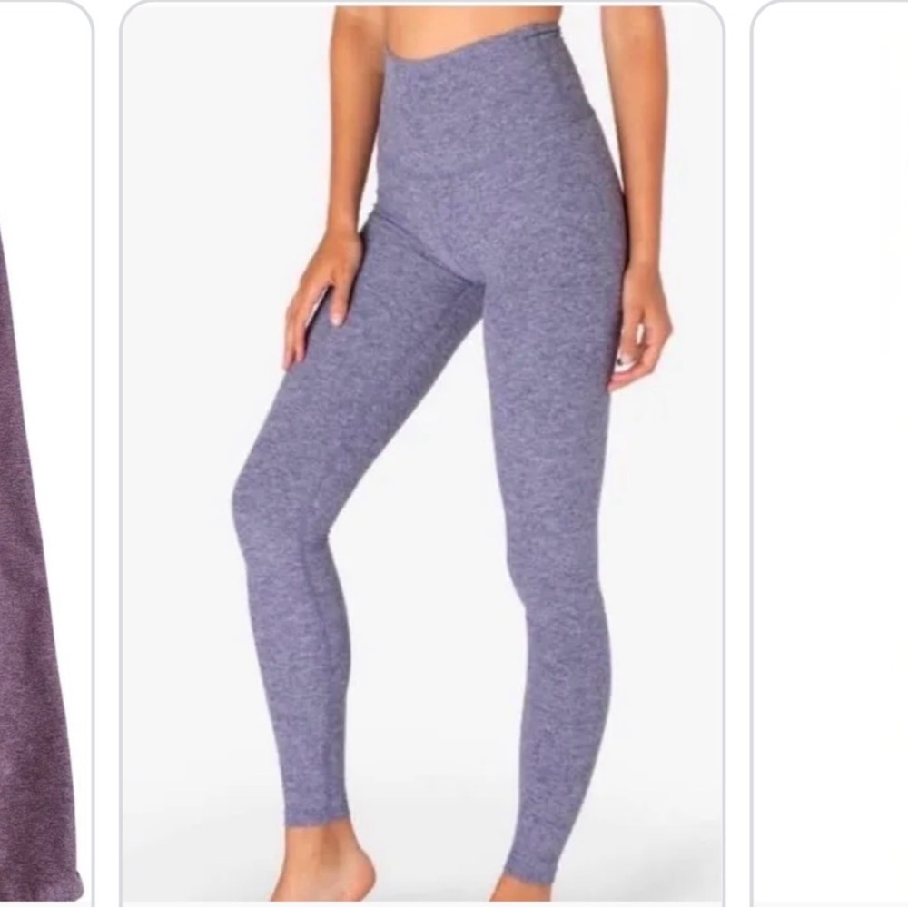 Beyond Yoga Heathered Lavender High-Waist Leggings